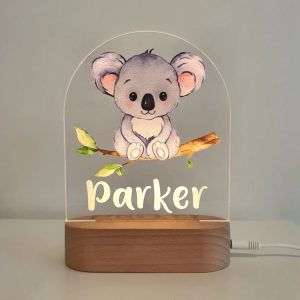 Koala nachtlampje gepersonaliseerd met naam