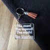 Vaderdag Opa sleutelhanger The Myth met naam
