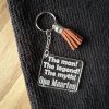 Opa sleutelhanger The Myth! met naam gepersonaliseerd