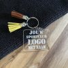 sportclub logo naar keuze sleutelhanger met naam