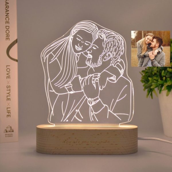 Hand getekende foto lamp liefde