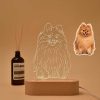 foto lamp van hond hand getekend met naam gepersonaliseerd