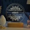 Moederdag lamp gepersonaliseerd met namen naar keuze