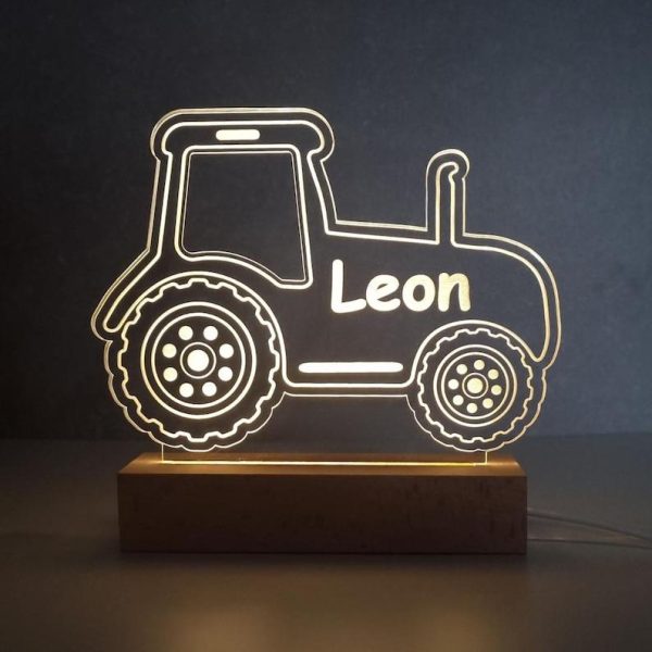 tractor naamlamp gepersonaliseerd met naam