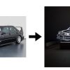 Handgetekende foto lamp auto met naam
