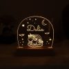 Unicorn nachtlamp met naam gepersonaliseerd
