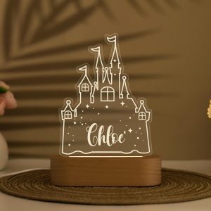Kasteel nachtlampje met naam