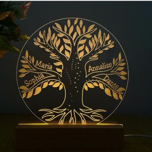 levensboom lamp met namen