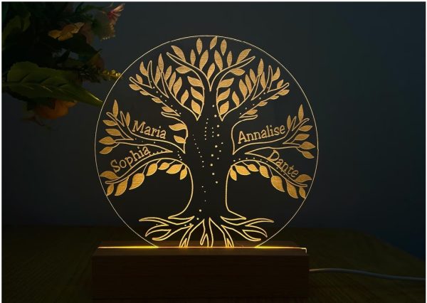levensboom lamp met namen