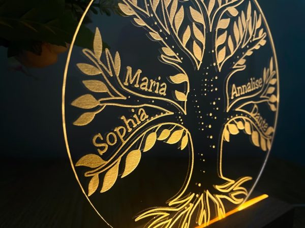 lamp met namen levensboom