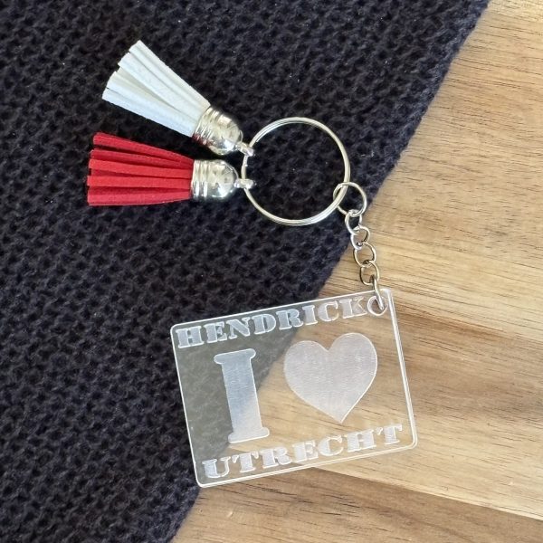 Sleutelhanger met naam i love Utrecht