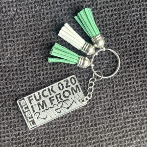 Fuck 020 i'm from Rotterdam sleutelhanger