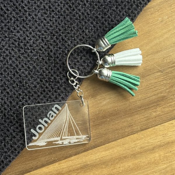 Sleutelhanger Erasmusbrug met naam