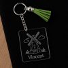 Molen sleutelhanger met naam